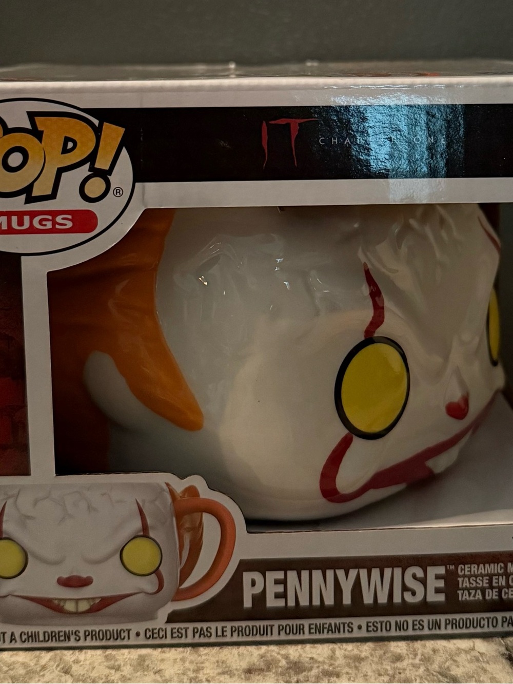 Funko Pennywise Ceramic Mug - White, Orange, Yellow